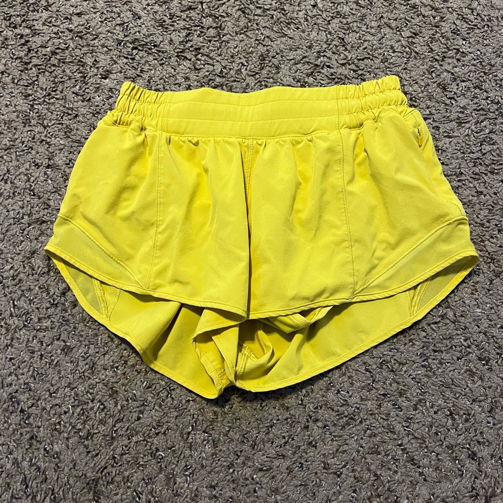 Bright Yellow Athletic Shorts